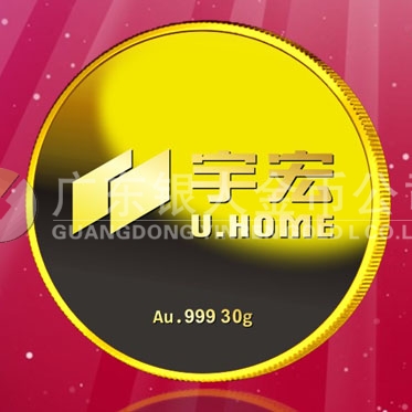 2016年8月　深圳定制　深圳宇宏集團(tuán)定做金章、純金紀(jì)念章