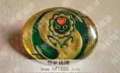 綠化金屬徽章制作,金屬光面徽章