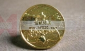 蝴蝶合金沖壓徽標(biāo),沖壓鍍金胸章,鍍金徽章