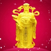 純金財(cái)神擺件定制、絨沙金財(cái)神工藝品擺件定做批發(fā)
