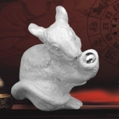 十二生肖鼠純銀擺件鑄造、純銀生肖鼠銀制品