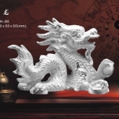 十二生肖龍純銀紀(jì)念品、屬龍生肖純銀擺件