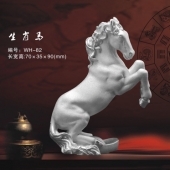 十二生肖馬純銀擺件定做、制作純銀生肖馬工藝品