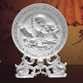 年年有余純銀盤定制、定做純銀盤、銀盤制作