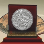 五子觀音純銀盤生產(chǎn)、銀碟圓盤銀盤定制