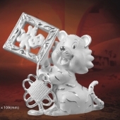 純銀中國(guó)結(jié)歡樂(lè)虎