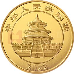 2022版熊貓貴金屬紀念幣1公斤圓形金質(zhì)紀念幣