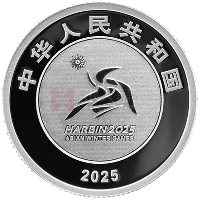 第9屆亞洲冬季運(yùn)動(dòng)會(huì)5克銀質(zhì)紀(jì)念幣